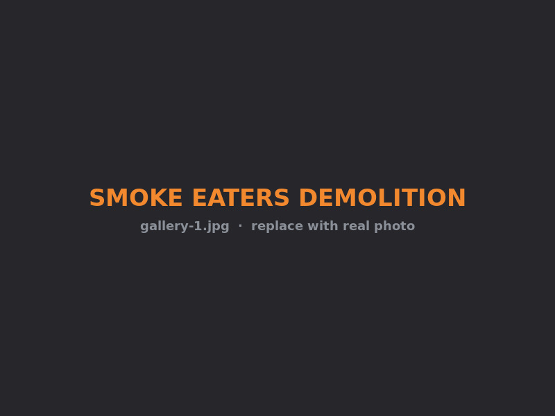 Completed demolition project