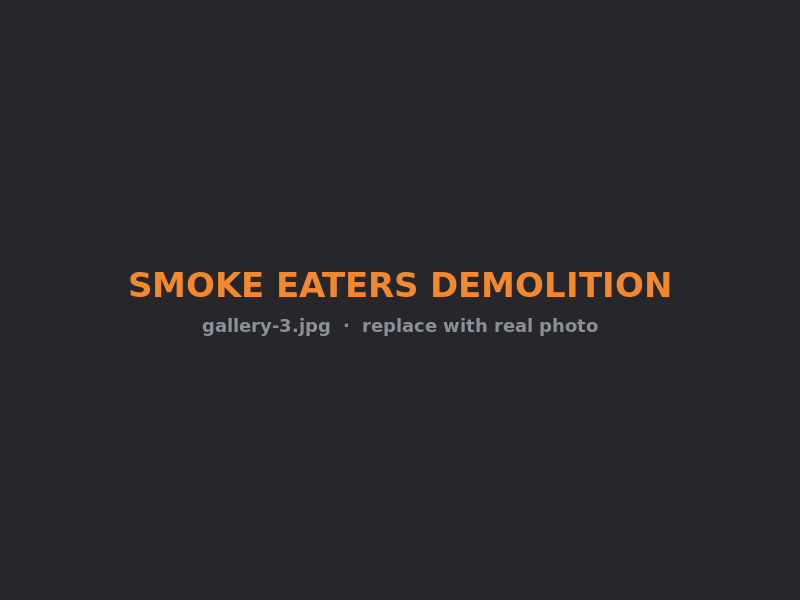 Completed demolition project