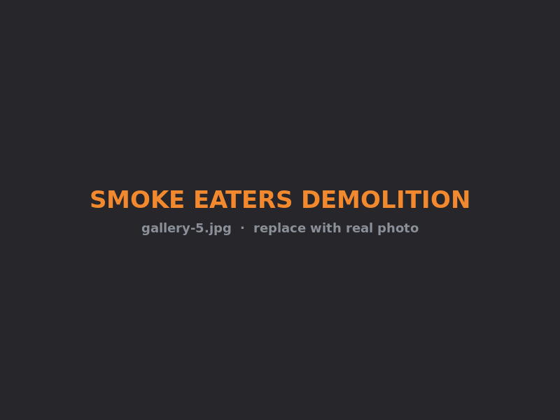 Completed demolition project