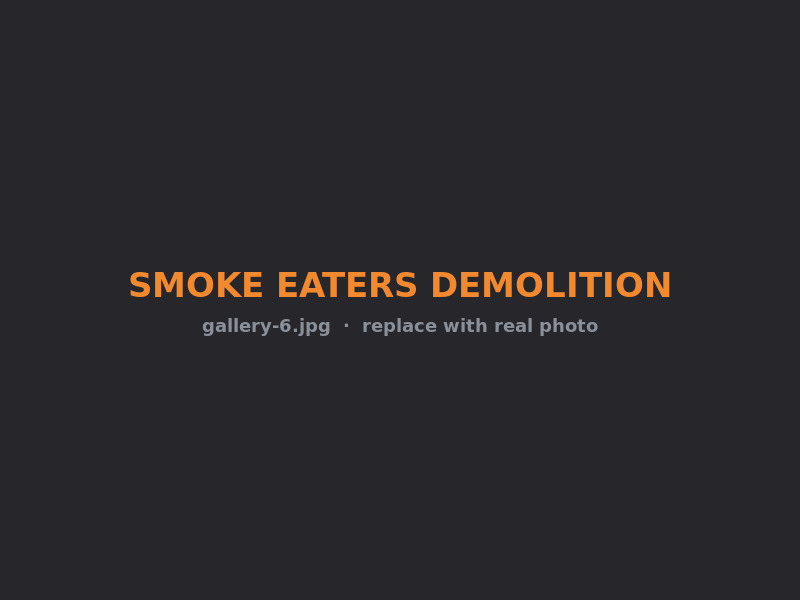 Completed demolition project